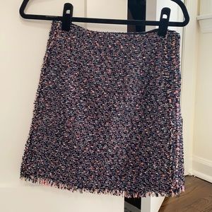 Club Monaco tweed mini skirt